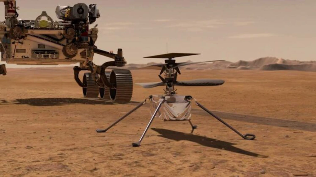 Mini-elicopterul Ingenuity al NASA pregătește primul său zbor pe Marte