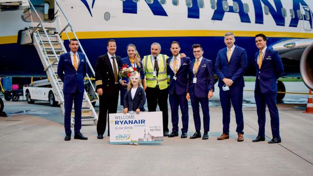 Ryanair a inaugurat primul său zbor de pe Aeroportul Internațional Sibiu