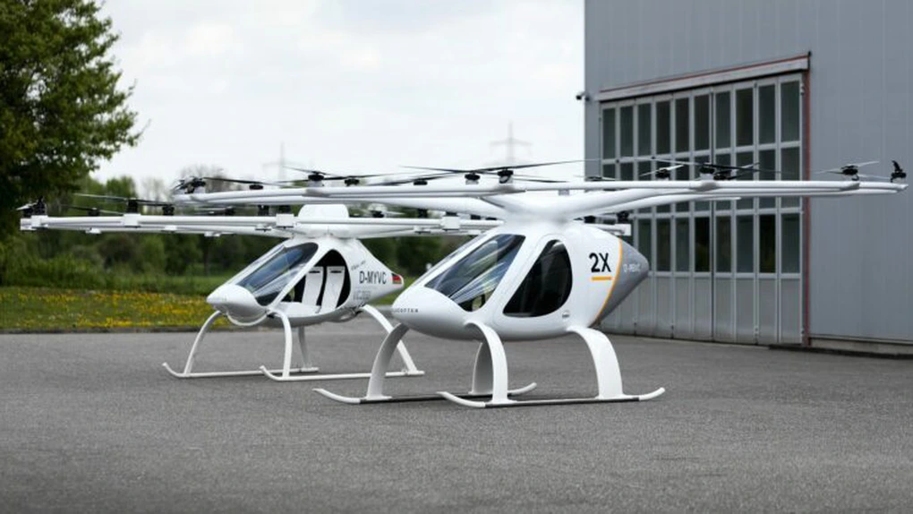 Taxiuri zburătoare: Prima certificare europeană, atribuită constructorului german Volocopter
