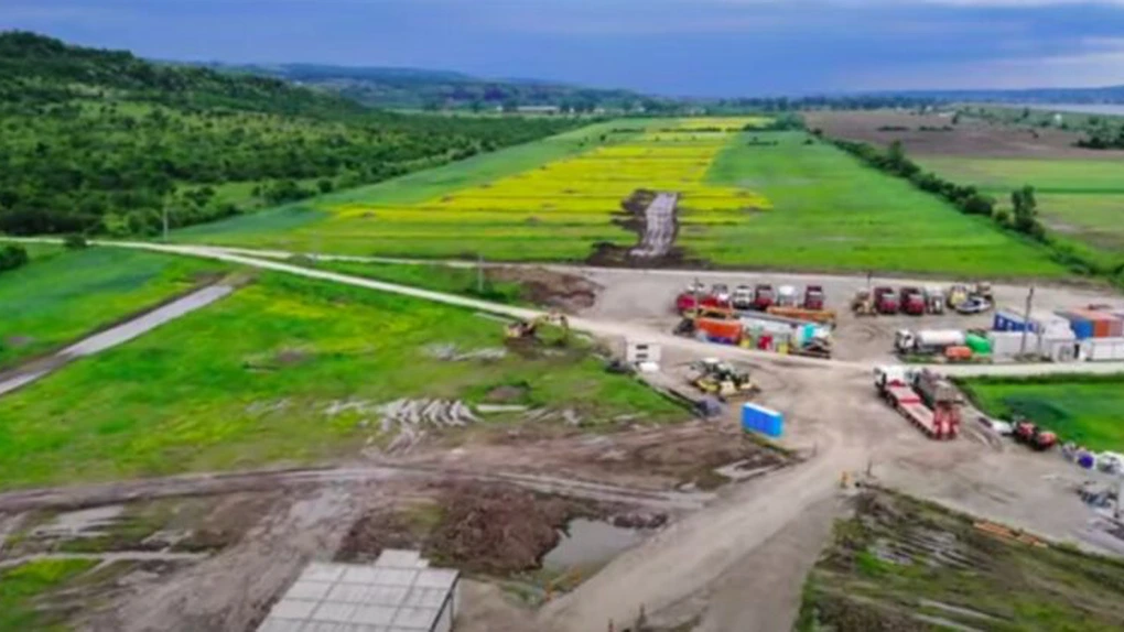 Autostrada Sibiu - Pitești: Imagini noi de pe șantierul lotului 5, Pitești-Curtea de Argeș, unde Astaldi așteaptă autorizația de construire