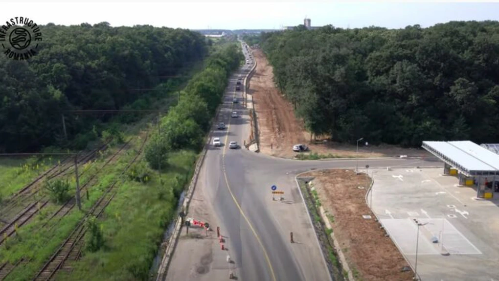 Centura București: Imagini noi de pe secțiunea care ar trebui lărgită la patru benzi între A2 și DN2