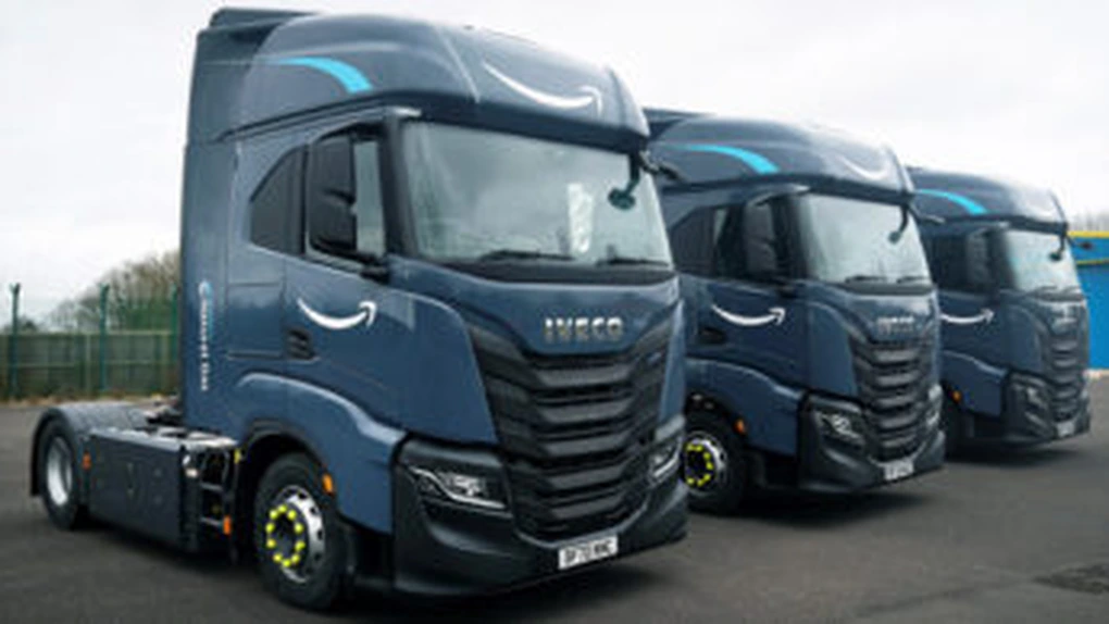 IVECO va livra către Amazon 1.064 de camioane alimentate cu gaze naturale comprimate, pentru flota sa auto din Europa