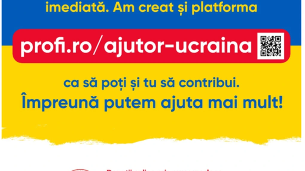 Retailerul Profi cu Ministerul Agriculturii și Crucea Roșie au creat o nouă platformă de strângere ajutoare pentru refugiații ucraineni