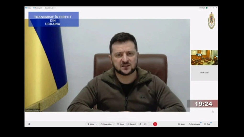 Zelensky s-a arătat convins că România va participa la refacerea Ucrainei de după război. El a cerut noi sancțiuni împotriva Rusiei (Video)
