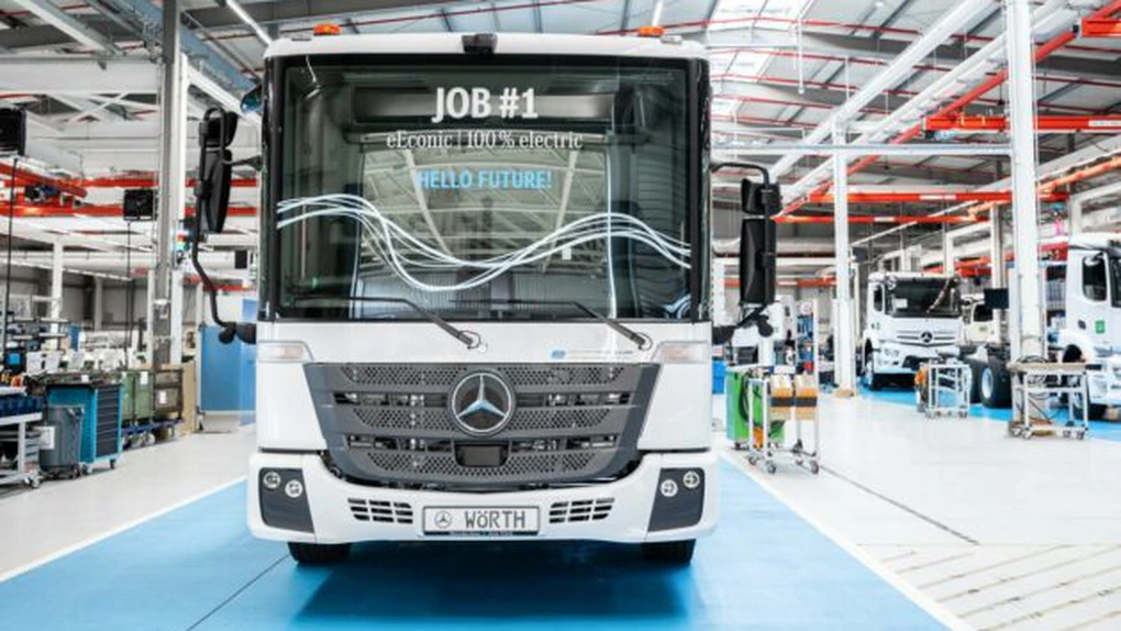 Daimler Truck a început producția celui de-al doilea camion electric, Mercedes-Benz eEconic