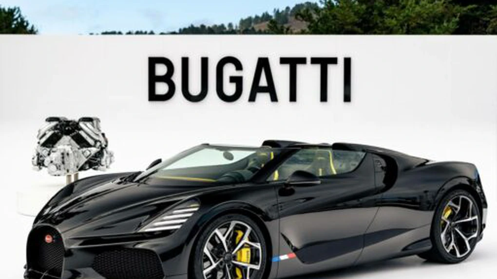 Bugatti a anunțat finalul erei W16 cu spectaculosul model Mistral care dezvoltă 1.578 CP