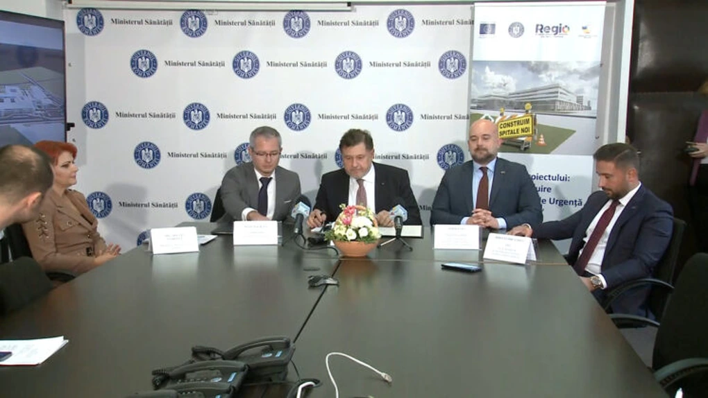 Rafila a semnat contractul de proiectare a Spitalului Regional din Craiova