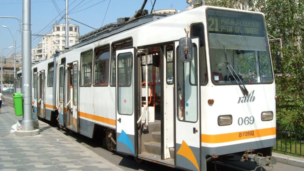 Traseul tramvaiului 21 va fi deviat începând de vineri pe o mare parte din Şoseaua Colentina