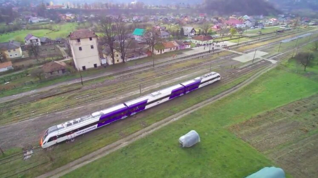 Primul tren ucrainean a trecut granița cu România pe la Valea Vișeului, după 16 ani