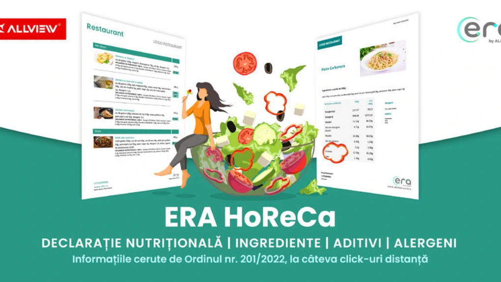 Allview lansează o aplicație dedicată pentru industria Horeca. Calculează și afișează declarația nutrițională, ingredientele și alergenii