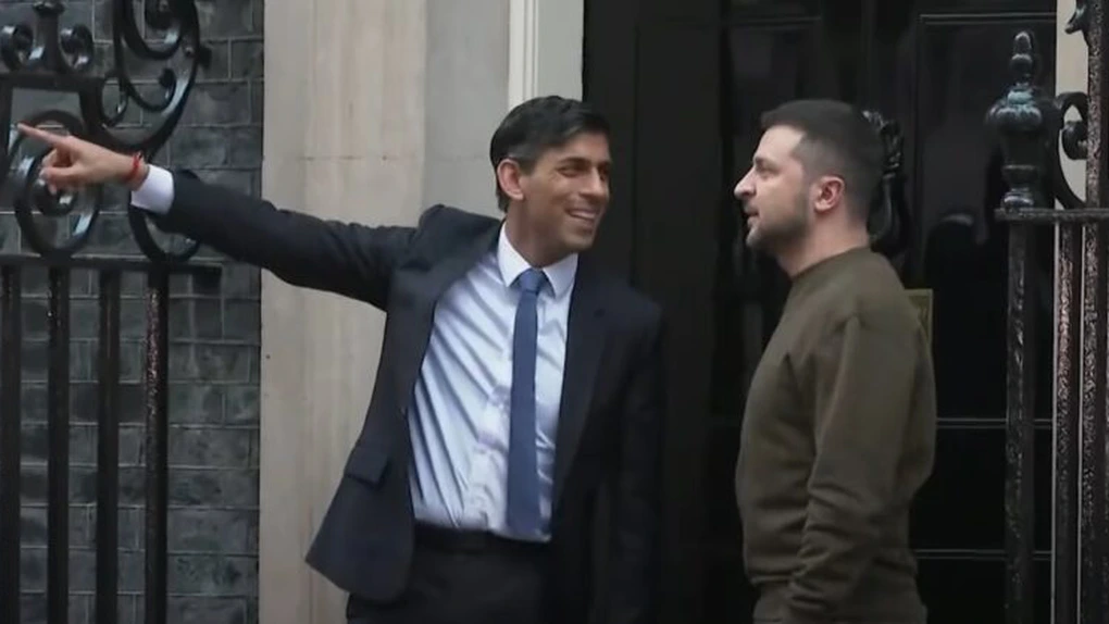 Zelenski, aflat în vizită la Londra, le cere aliaților săi avioane de luptă