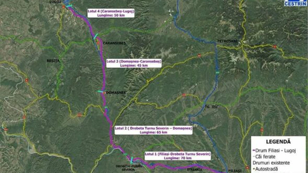 Autostrada Sudului: Au fost desemnați proiectanții tronsoanelor Drobeta - Domașnea și Caransebeș - Lugoj
