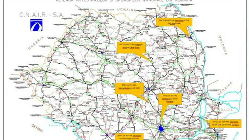 CNAIR a desemnat câștigătorii pentru proiectarea a șase pasaje pe drumuri naționale