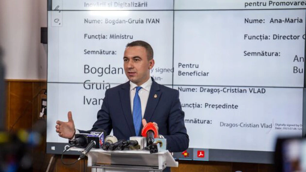 Bogdan Ivan, ministrul Digitalizării: Românii vor avea, până la finalul lui 2024 o aplicaţie unică pentru a scăpa de ghişee şi hârtii în relaţia cu statul