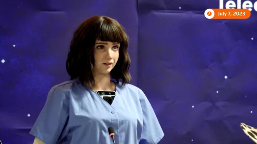 Prima conferință de presă la care au participat roboți. Vor să fie mai mulți, să facă o lume mai bună și promit să nu le fure oamenilor locurile de muncă