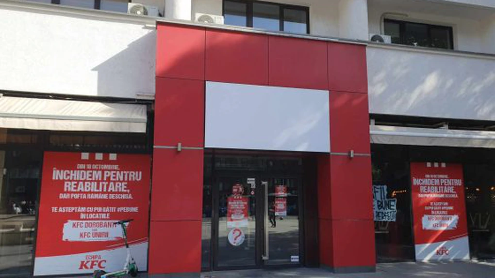 S-a închis primul restaurant KFC din România. Va trece prin transformări radicale. În ianuarie fusese sancționat de ANPC