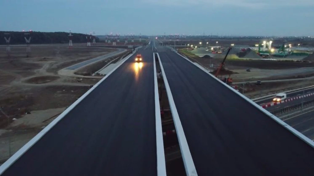 Autostrada Bucureștiului: UMB a asfaltat pasajul peste A3 al lotului 2 Corbeanca - Afumați, ce ar putea fi deschis parțial în noiembrie PRECIZARE VIDEO