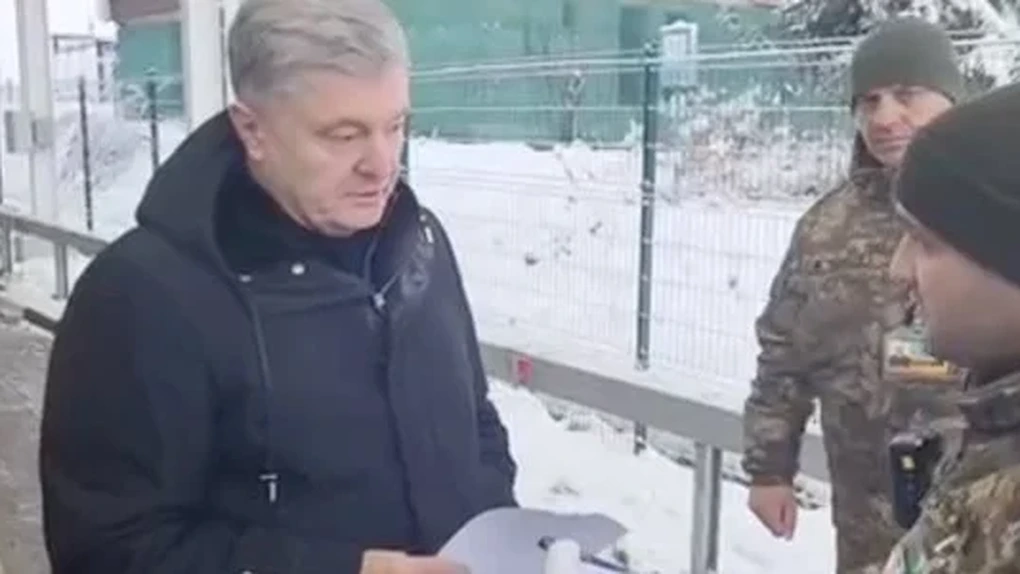Fostul preşedinte ucrainean Petro Poroşenko a fost împiedicat la graniță să iasă din țară