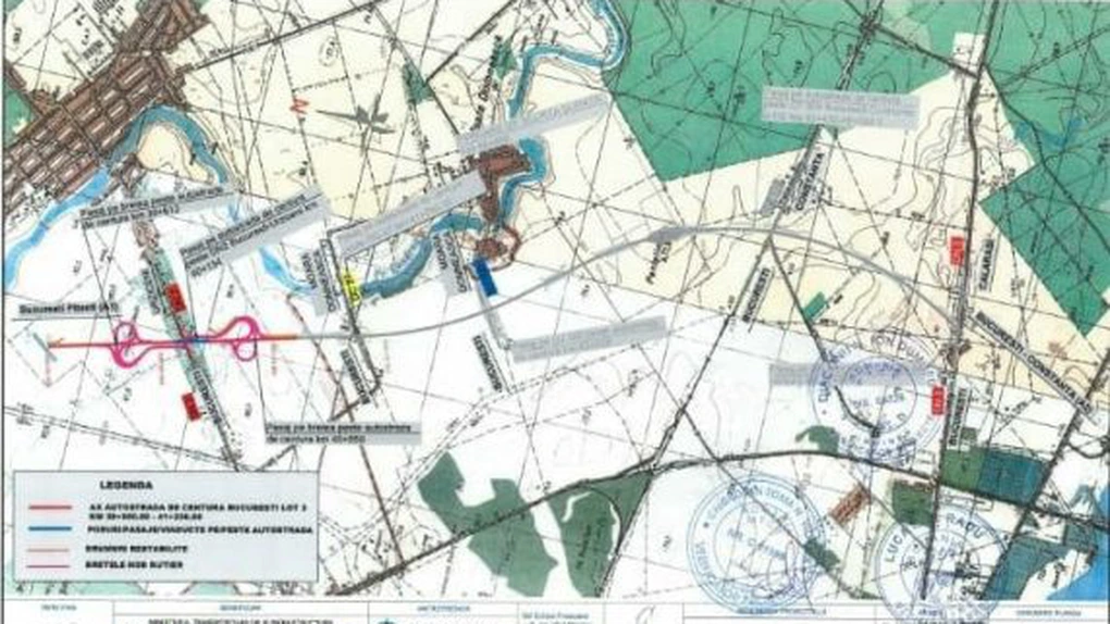 CNAIR a avizat proiectul pentru autorizaţia de construire a 2,3 km din lotul 3 al Autostrăzii AO Nord