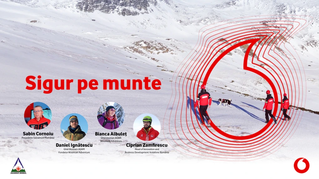 Vodafone și Salvamont lansează #SigurPeMunte, prima campanie de educație montană
