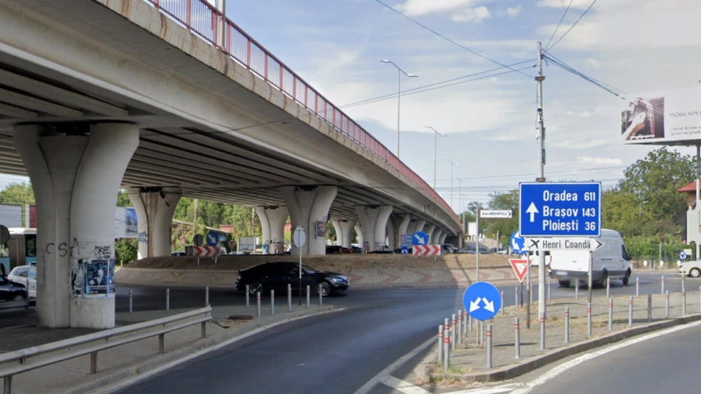 CNAIR anunță că a fost realizat un punct de întoarcere pe sub pasajul rutier de pe DN 1, în zona Aeroportului Otopeni VIDEO