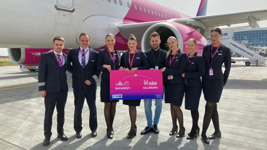 Wizz Air a reluat de astăzi zborurile dintre București și Salzburg