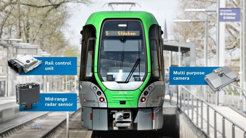 Bosch echipează toate tramvaiele din Iași cu sisteme anticoliziune