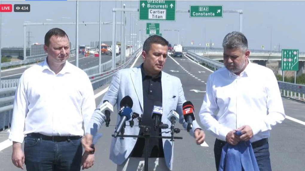 Autostrada Bucureștiului A0: Miercuri se vor da în circulație ultimii 10 kilometri de pe lotul 1 Sud