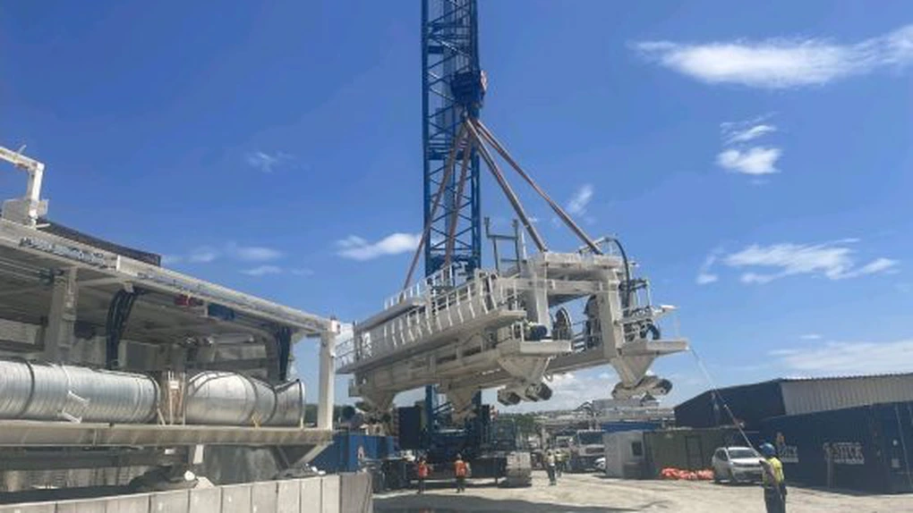 Calea ferată Brașov - Sighișoara: Aktor montează al treilea TBM, pentru tunelul Homorod FOTO