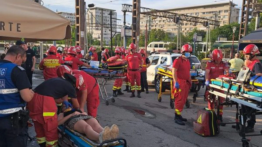 Incident în zona Basarab: Mai mulți răniți după ce locomotiva unui tren Regio Călători s-a ciocnit de propriile vagoane UPDATE