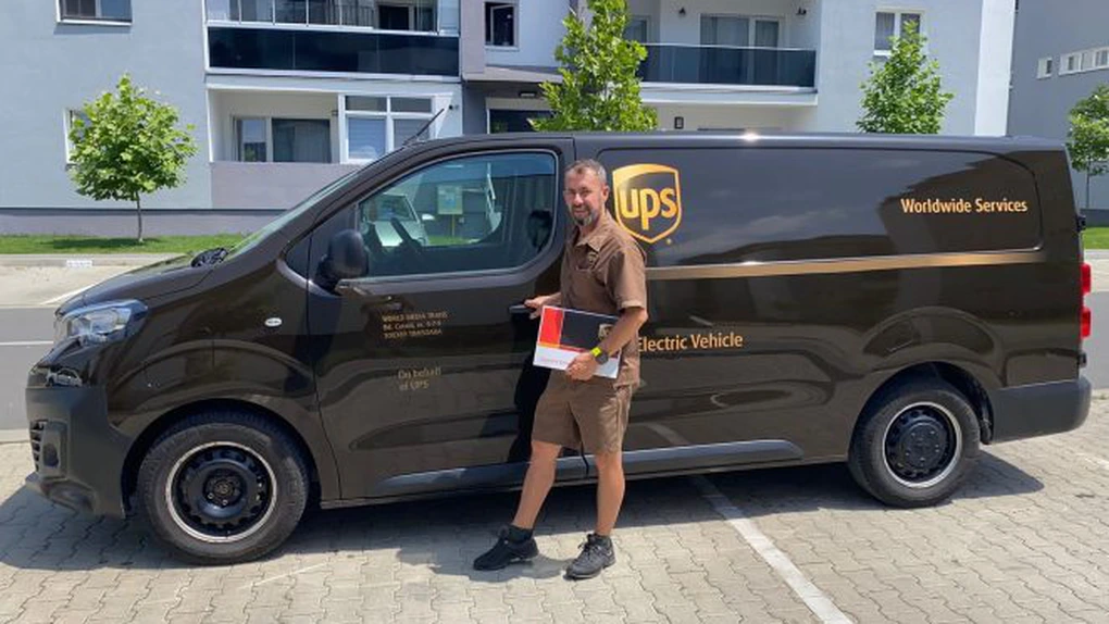 UPS își mărește flota de vehicule electrice pe care le folosește în operațiunile sale din România
