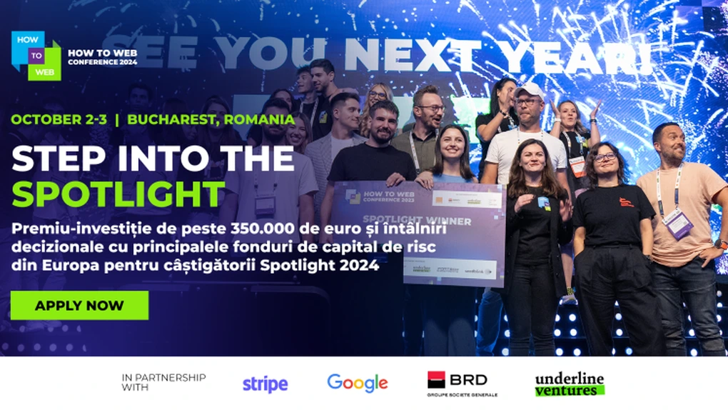 Premiu-investiție de peste 350.000 euro la competiția pentru startup-uri Spotlight 2024