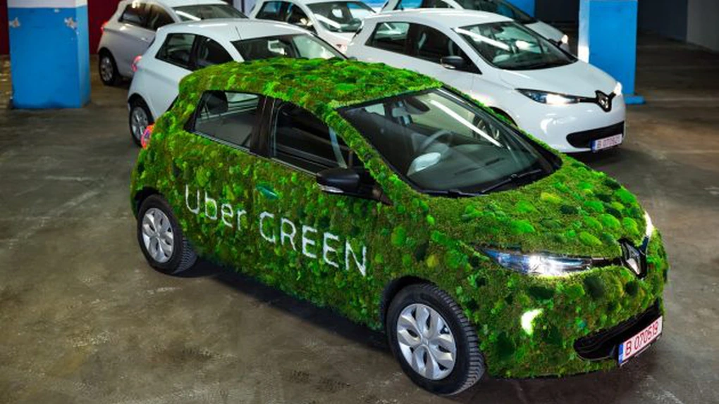 Uber lansează serviciul Green în Craiova, Constanța, Iași și Sibiu