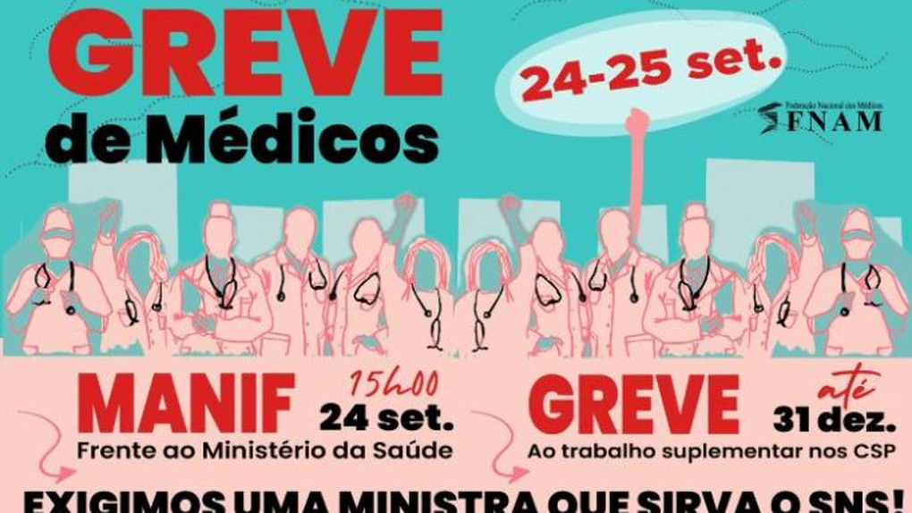 Medicii din Portugalia au intrat în grevă. A cincea din ultimul an și jumătate