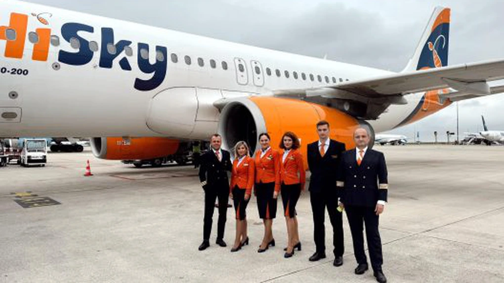 HiSky a inaugurat astăzi primul său zbor direct de la București la Paris