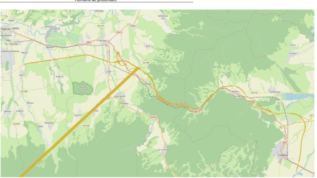 Autostrada A13 Brașov - Făgăraș va avea 50 de kilometri și va costa 4,7 miliarde de lei - memoriu de mediu