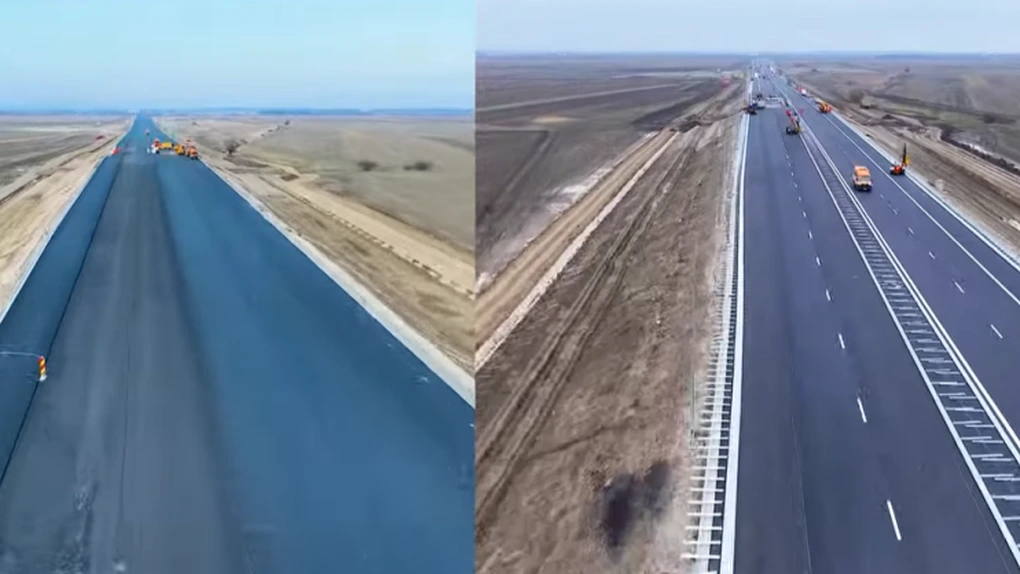 Autostrada A7 Buzău - Focșani: UMB turează la maximum motoarele pentru darea în trafic a lotului 3. Cum au evoluat lucrările în doar o săptămână (Video)