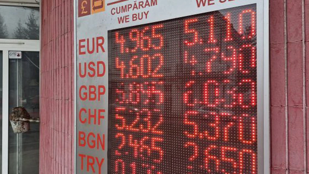 Casele de schimb valutar au luat-o mult înaintea BNR. Puteți cumpăra euro doar cu 5,1 lei
