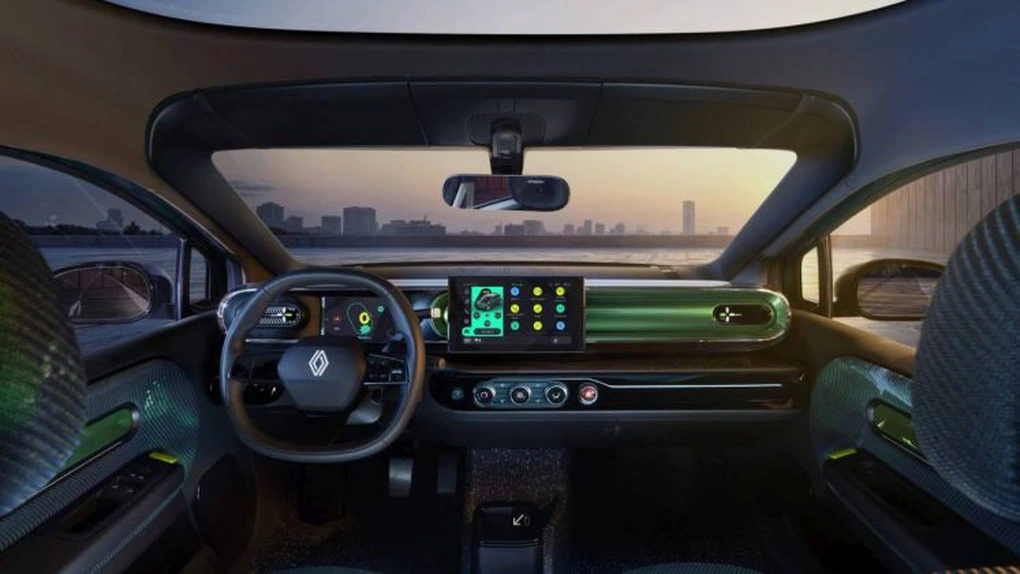 Renault prezintă interiorul conceptului Twingo la Salonul Auto de la Bruxelles