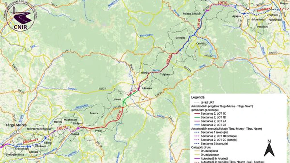 Autostrada Unirii A8: CNIR a primit 9 oferte pentru supervizarea lucrărilor la lotul Pipirig - Leghin
