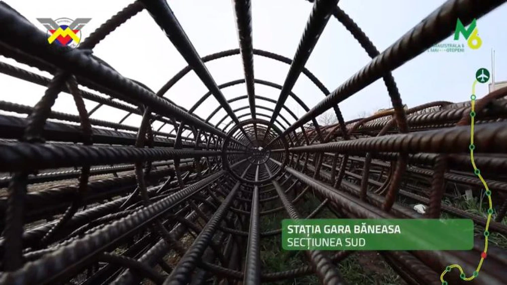 Metroul de Otopeni. Progres de 25% la secțiunea Sud și finalizare puț de mare adâncime la stația Ion IC Brătianu, secțiunea Nord (Video)