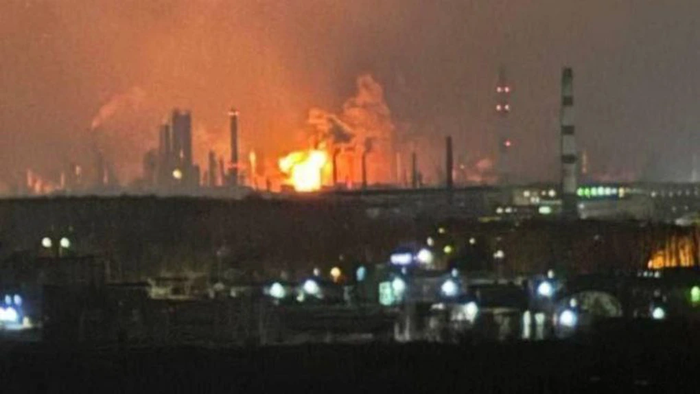 Rusia - O mare rafinărie de lângă Moscova a luat foc, după un atac cu drone al Ucrainei