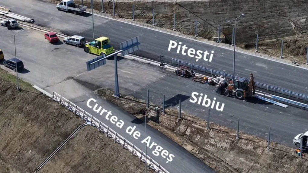 VIDEO Autostrada A1 Sibiu - Pitești: Cum arată nodul rutier Curtea de Argeș, programat pentru deschidere peste o lună