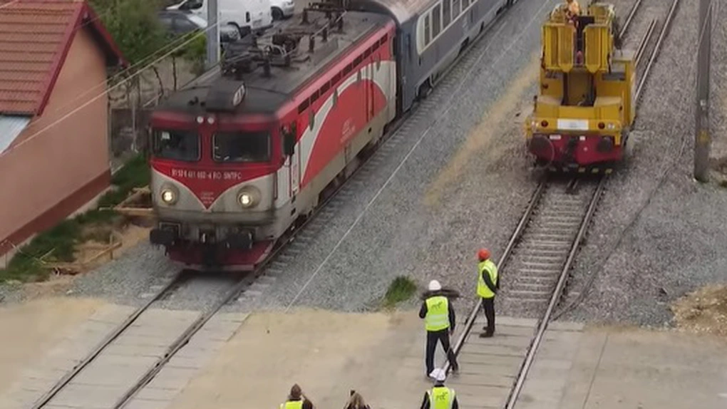 VIDEO Calea ferată Caransebeș - Arad: Din 14 aprilie se circulă pe prima porțiune modernizată din stația Lugoj