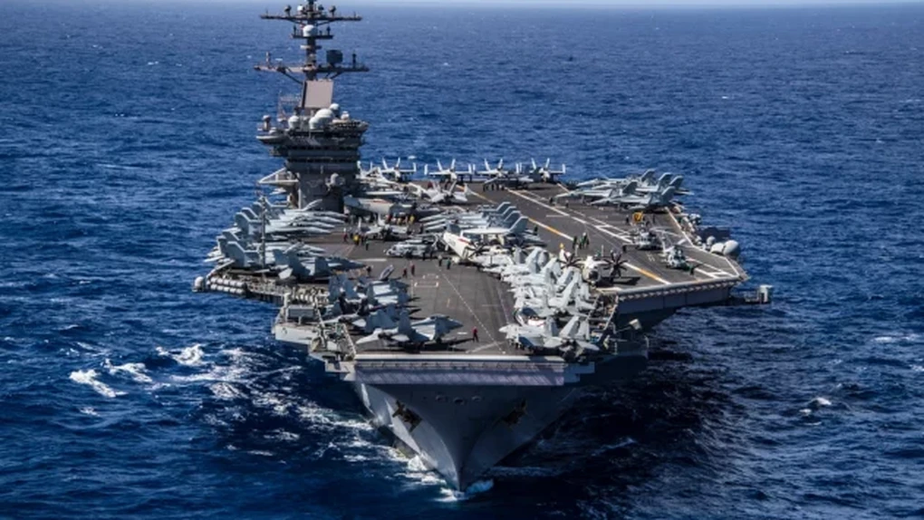Gigantul USS Carl Vinson a ajuns în Orientul Mijlociu, al doilea portavion trimis de SUA în regiune