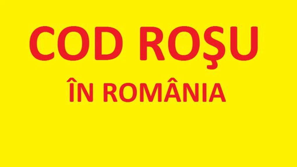 Cod roşu în România. Vezi zonele afectate