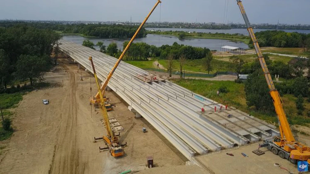 VIDEO Autostrada Bucureștiului A0: UMB, la o nouă demonstrație de forță pe cel mai dificil lot pe care vrea să îl termine în toamnă