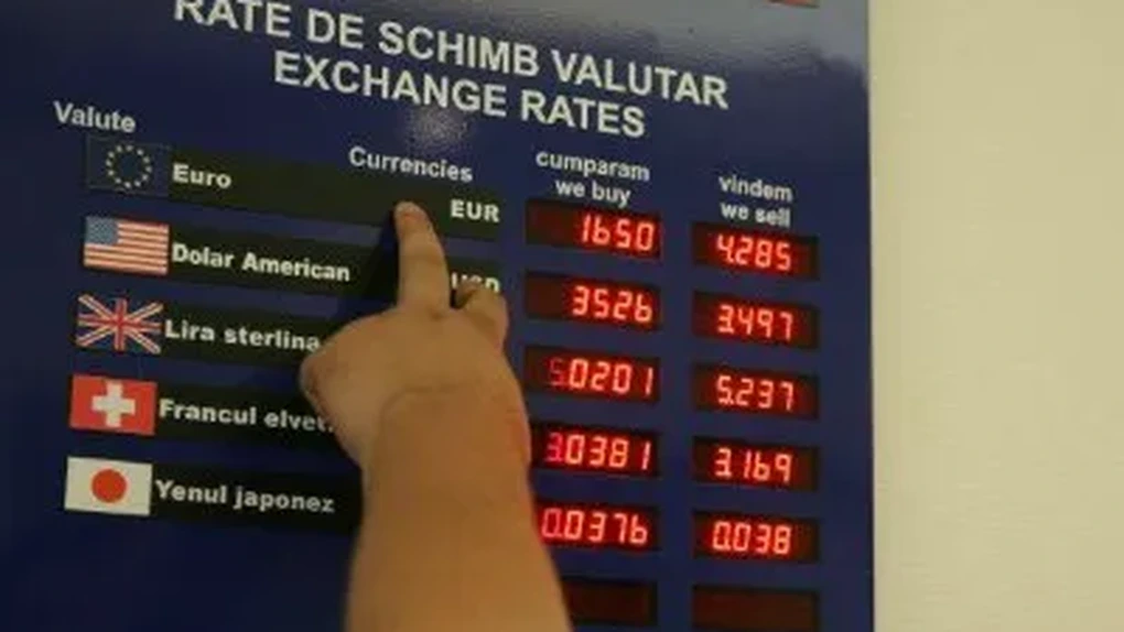Cel mai bun curs leu-euro. La cumpărarea de euro, cursul valutar e mai bun la bancă decât la casa de schimb. La vânzare, e invers