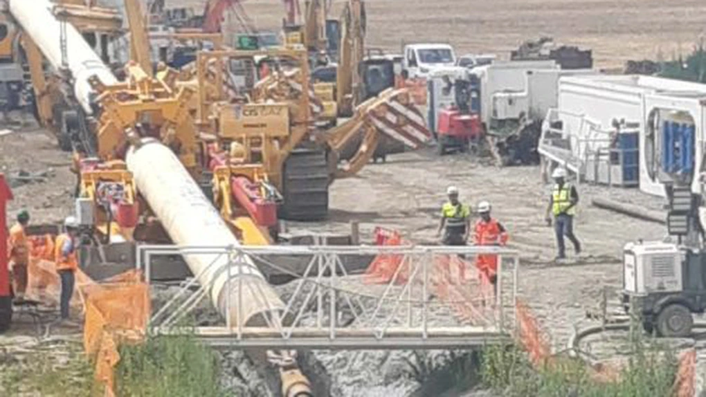 Conducta Tuzla-Podișor, prin care gazele din Marea Neagră vor intra în rețea, traversează Dunărea