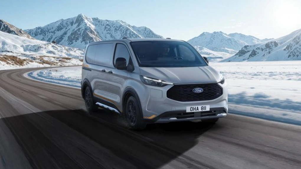Ford Pro include tracțiunea integrală în lista de dotări a E-Transit Custom